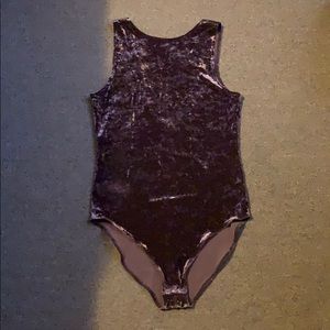 Velvet bodysuit